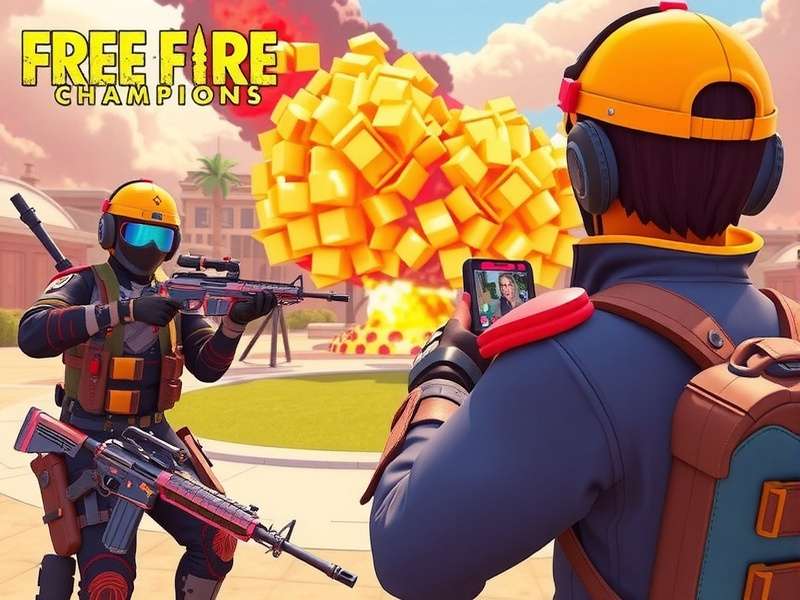 Free Fire Champions - Top Indian Content Creator Free Fire Champions content creator Champ Gamer recording a gameplay video