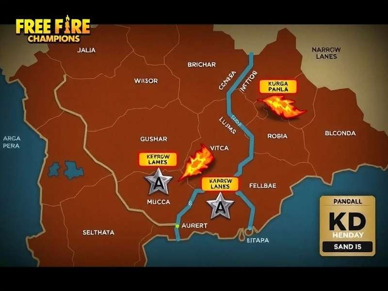 Free Fire Champions - Kolkata Para Map Free Fire Champions Kolkata Para map showing Durga Puja pandal and narrow lanes